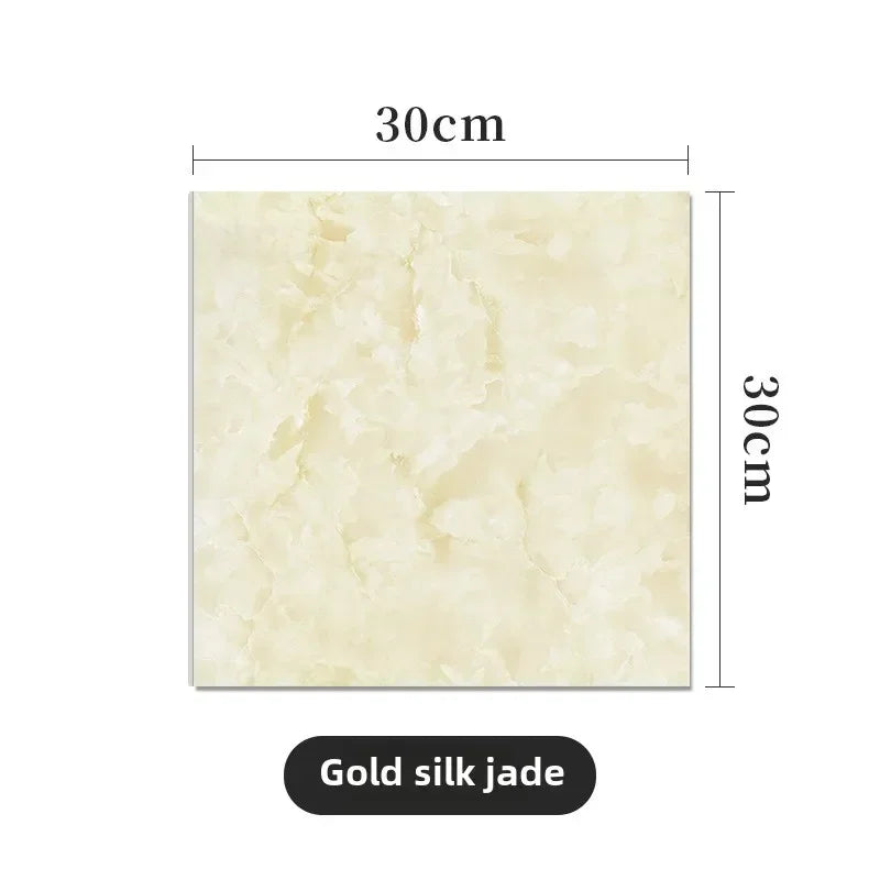Self Adhesive Imitation Tile Wall Sticker Waterproof Anti Moisture Bathroom Wallpaper Decorative Faux Tile Film For Home Decor