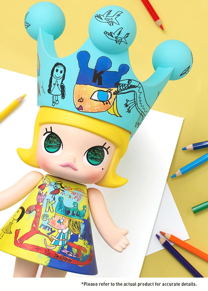 POP MART Mega Royal Molly 400% Childishness Limited Edition Series Blind Box Original Toys Guess Bag Mystery Box Ornaments Dolls