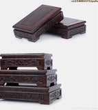 Premium Wooden Pedestal Display Shelf - Ideal for Bonsai Plants, Mini Flower Pots, Coffee/Tea Sets & Figurines | Standing Base