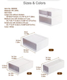 Organization Storage Clothing Closet Organizer System Containers Transparent Storage Box With Compartments