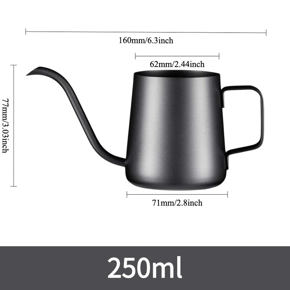 Pour Over Kettle Gooseneck Spout Coffee Tea Pot 12OZ for Coffee Maker Carafe, Camping Coffee Pot for Travel Coffee Maker Outdoor