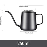 Pour Over Kettle Gooseneck Spout Coffee Tea Pot 12OZ for Coffee Maker Carafe, Camping Coffee Pot for Travel Coffee Maker Outdoor