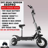[8 models]10/11 Inch 48V-72V 1000W-6000W Electric Scooter 50-85km/h Fast E Scooter Off Road Electric Kick Scooter Foldable Adult