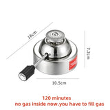 Butane Mini Burner Portable Gas Burner Inflatable Coffee Brewing Stove with Gas Valve Pipe Butane for Trekking Hiking and Picnic
