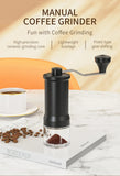 Manual Coffee Grinder Hand-Cranked Coffee Machine Home Small Manual Grinder Hand-Cranked Bean Grinder Coffee Bean Grinder