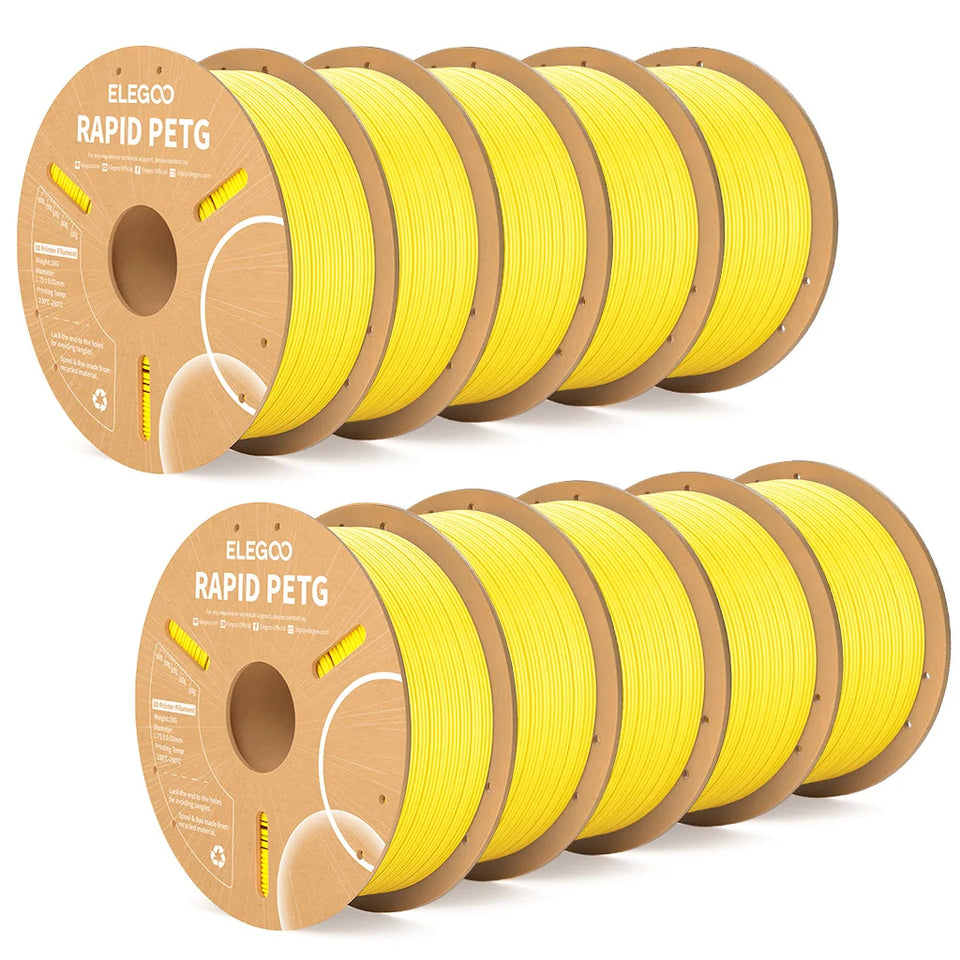 ELEGOO Rapid PETG Filament 1.75mm 1KG,High Speed 30-600mm/s 3D Printer Filament 1kg Fits for Most FDM 3D Printers