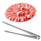 Grill Tongs Stainless Steel Food Tongs Metal Kitchen Tweezers Cooking Utensils for Salad Fish Steak Barbecue Buffet