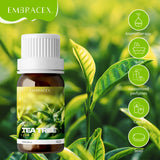 Tea Tree Oil For Skin,Hair,Aromatherapy,Diy Candle, Natural Tea Tree Essential Oils 10ml Gift For Travel, Camping, Hiking