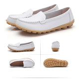 Women Flats Ballet Shoes Woman Cut Out Leather Breathable Moccasins Women Boat Shoes Ballerina Ladies Casual Shoes