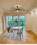 Italian Nordic Straw Hat Pendant Light Restaurant Art Living room Designer Industrial Retro Restaurant Kitchen Hanging Lights
