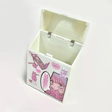 INS White 3 inch Korean Photocard Storage Box Photo Small Card Organizer Storage Case Desk Organizer Box School Stationery