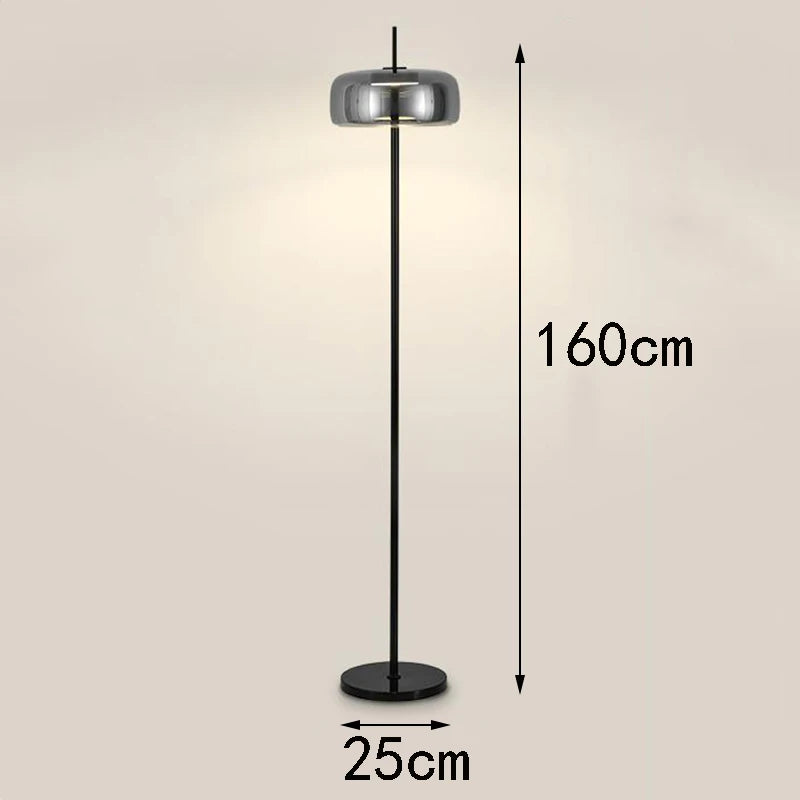 Modern LED floor lamps for living rooms and bedrooms, with adjustable three-color temperatures