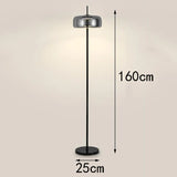 Modern LED floor lamps for living rooms and bedrooms, with adjustable three-color temperatures