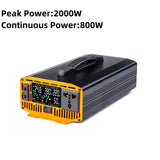 Pure Sine Wave Car Inverter 2000W 3000W Transformer Power Converter 12V 24V 48V 60V 72V to AC 110V 220V 50hz 60hz Solar Inverter