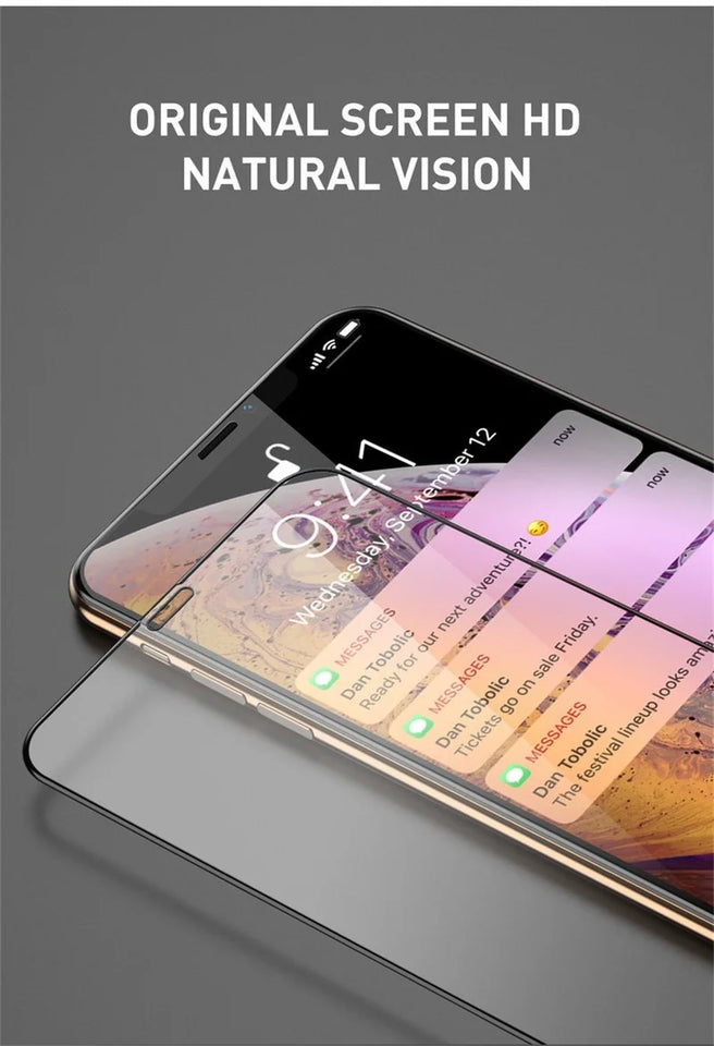 2/4PCS 9D Screen Protector Tempered Glass for IPhone 14 13 12 11 15 Pro Max Protective Glass for IPhone X XR XS Max 7 8 614 Plus