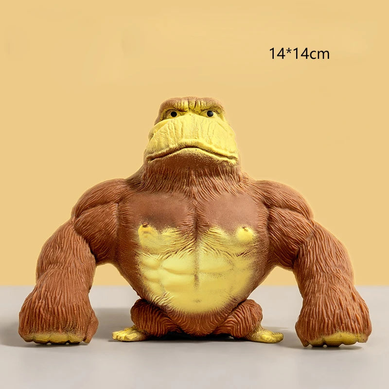 Squeeze Gorilla Toy Funny Stress Relief Toys Adults Sensory Stress Toys Rubber Stretch And Squeeze Gorilla Kids Christmas Gift