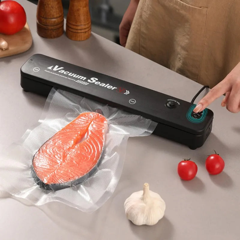 Kitchen Gadgets Food Vacuum Sealer Home Sealing Machine Food Storage Plastic Bags Sealer Portable Food Preservation Machine