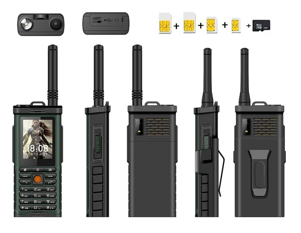 Durable Rugged Outdoor Mobile Phone Big Power Long Standby Antenna Good Signal 4 Four Sim 3D Speaker Ebook Whatsapp Torch Cheap