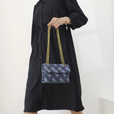 Women's K-G Shoulder Bag For High Quality Braided Denim Chain Crossbody Bag Designer Luxury Handbag Brand Ladies Bag
