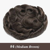 New Australia--Male Hair Prosthesis Toupee Men Lace and PU Breathable Men's Wig For Men Natural Hairline 6" Men's Hair System
