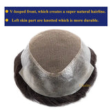 New Australia--Male Hair Prosthesis Toupee Men Lace and PU Breathable Men's Wig For Men Natural Hairline 6" Men's Hair System