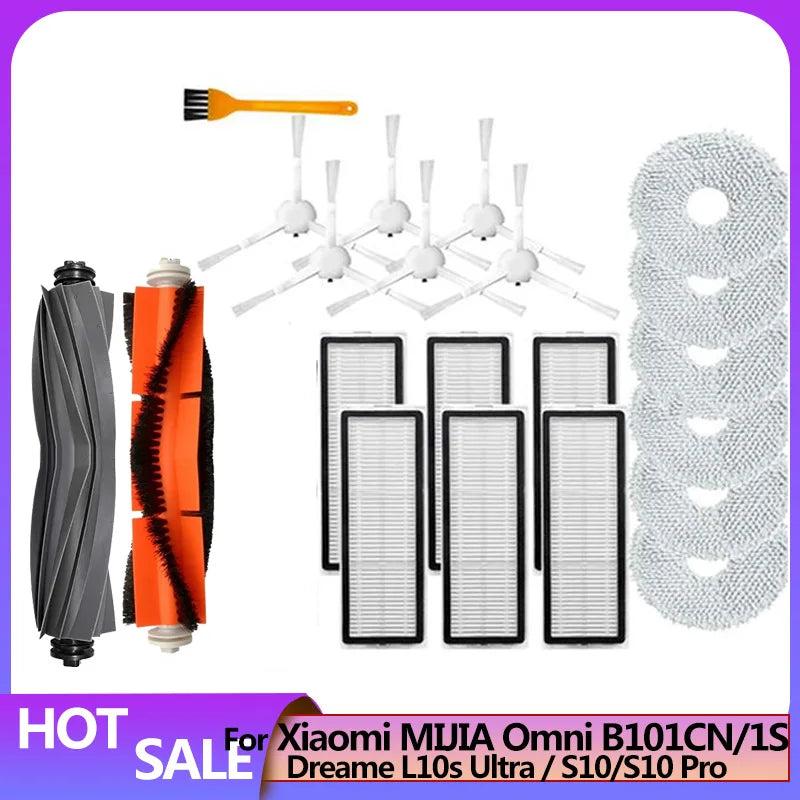 Dreame L10s Ultra/L10 Ultra Accessories S10 Pro Xiaomi MIJIA Omni 1s B116 X10+ Part Dust Bag Mop Cloth filter Brush