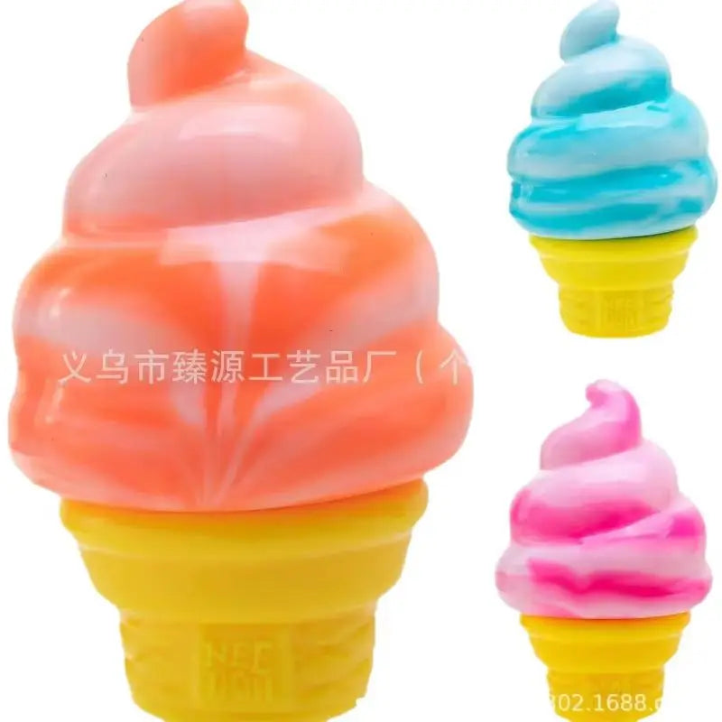 Cube By Schylling Sensory Squeeze Toy Ice Cream Color Squishy Stress Relief Fidget Toys Children Adults Collectable