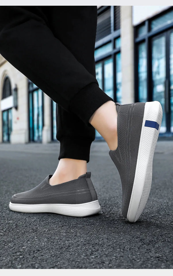 Men's Spring New Knitted Breathable Single Shoes, Dad's Shoes, Men's Casual Shoes, Comfortable Men's Shoes  sneakers