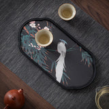 Tea Tray Dry Small Absorbent Tea Table Household 2024 New Pot Bearing Guochao Tea Ceremony Serving Tray