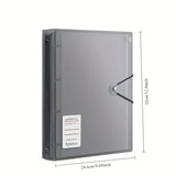 Waterproof Zipper Binder for Important Documents Birth Certificates Secure Storage Family Safety Organizer