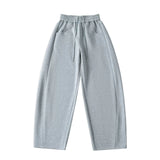 Street Sle High Waist Wide Leg Sport Pants Women's Casual Loose Straight Leg Trousers Coffee Color Trendy Spring Autumn