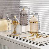{Summer2}Food Storage Canister Modern Coffee Spoon Dessert Fork Holder For Dining Room Kitchen Tabletop Countertop Organization