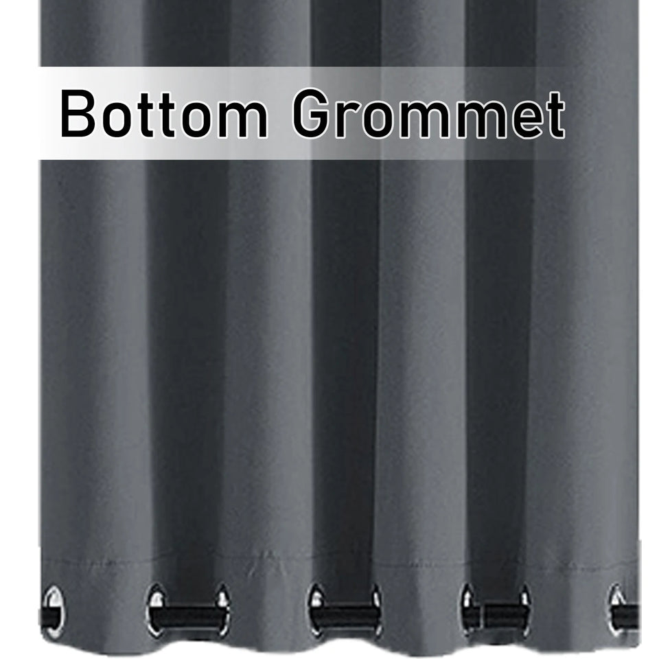 Patio Outdoor Curtain Waterproof Thermal Insulated Double Grommets Sun Block Windproof Window Curtains For Garden Drapes Porch