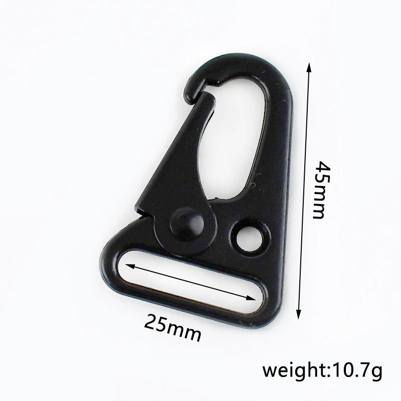 5/10Pcs 20/25/32/38mm Metal Buckle Bag Strap Lobster Clasp Backpack Webbing Dog Collar Trigger Snap Hook DIY Hardware Accessory