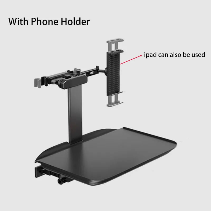 Car Seat Stand Travel Table Multi Function Adjustable Car Desk Tray Table Foldable Steering Wheel Portable Laptop Stand Table