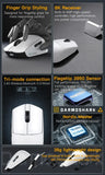 New Darmoshark M5 Pro Wireless Mouse PAW3950 8K Bluetooth Tri-Mode Connection Gaming Macro Mouse 30000DPI N52840 38g Lightweight