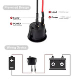 Mini Rocker ON Off 2/3Pin Toggle Square Round Electrical Switch with Pre-Wired 20cm 6A/250V10A/125V