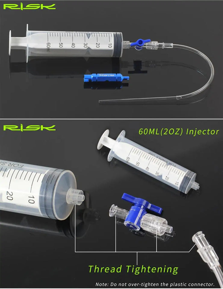Cycling Bike Bicycle Tubeless Tyre Sealant Injector Injection and Syringe Schrader Presta Valve Core Removal Tool