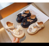 Girl Walking Shoes for Baby Girls Soft Bottom Casual Shoes Spring Autumn Bow Round Toe Princess Dress Soft Sole Non-slip Shoes