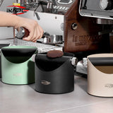 IKAPE Espresso Knock Box , Premium Coffee Knock Box, Space-Saving Coffee Dump Bin, Non-Slip Base for Barista