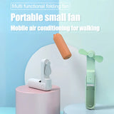 Foldable Small Fan Portable and high-power Hand Held Portable Mini Fan Rechargeable Hand USB Charge Fan