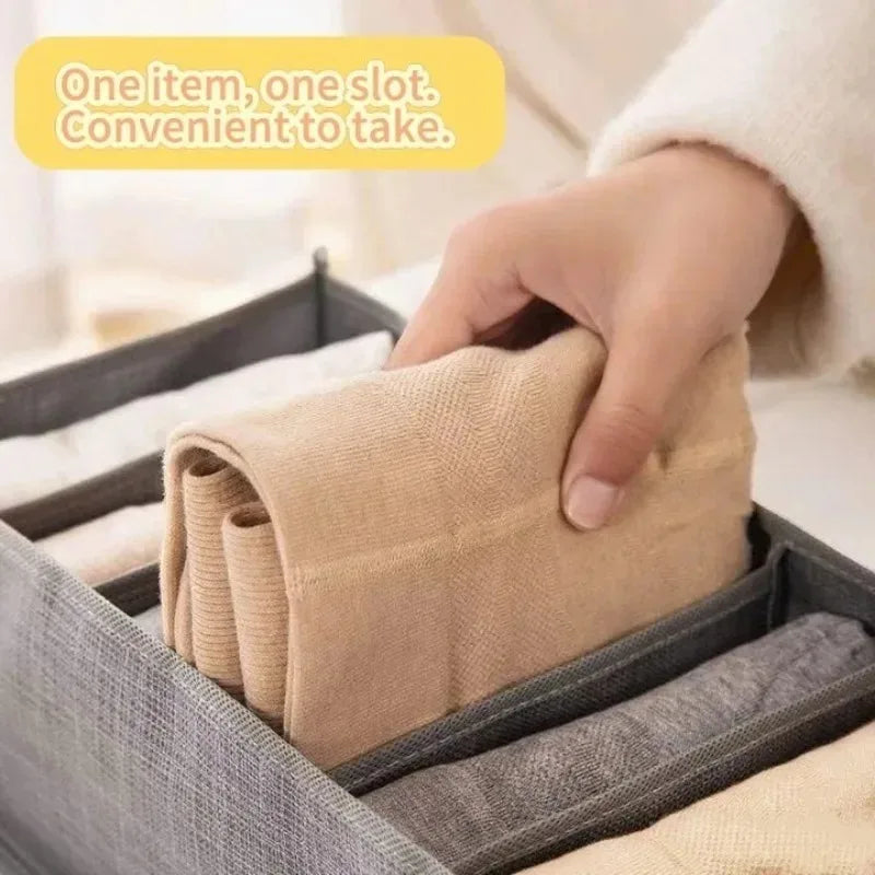 Closets Clothes Organizer Pants Jeans Storage Box Cabinet Drawer Organizer Underwear Socks T-Shirt Wardrobe Storage Organizers
