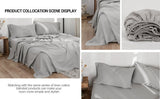 Simple&Opulence Linen Fitted Sheet (1 Piece) - 14 Inch Deep Pocket Mattress Cover Natural Flax Cotton Soft Breathable  Bedding
