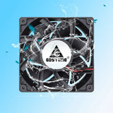 Gdstime DC 12V Waterproof Industrial Ultrasonic Humidifier Refrigeration Cooler 60mm/80mm/120mm Outdoor Water Proof Cooling Fan