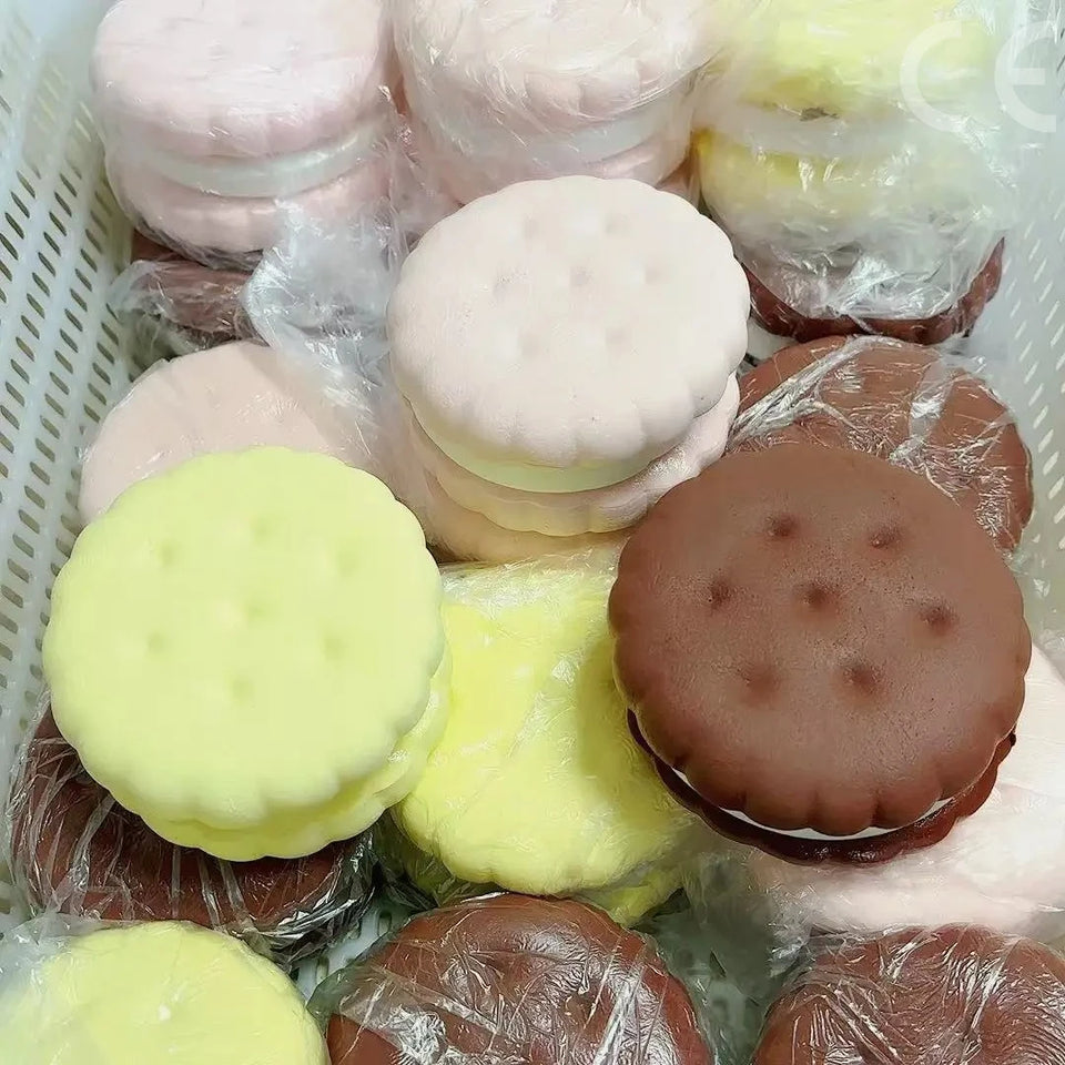 Squishy Simulated Cake Squeeze Toy Stress Relief Slow Rising Sensory Fidget for Anxiety ADHD Autism Gifts Kids Adults ASMR Fun