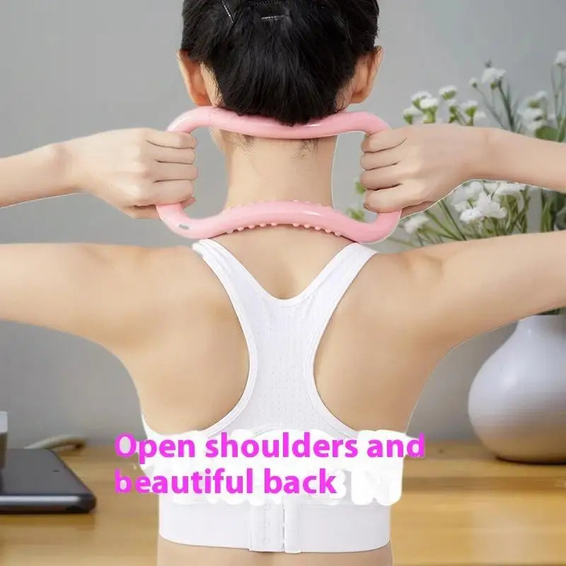 Yoga Circle Pilates Stretch Ring Home Women Fitness Equipment Fascia Massage Body Workout Exercise Resistance Support Tool