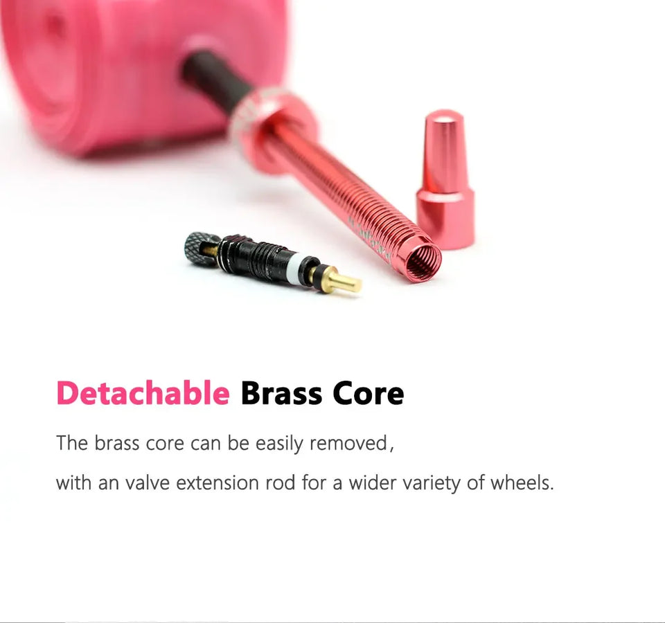 RideNow Metal Nozzle Tpu Inner Tube Removable Valve Cores External Thread Tube 700Cx18-32C/32-47C Road Bike &Gravel Presta Valve