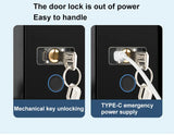 Bluetooth Electronic Glass LOCK Fingerprint Recognition Smart Lock Tuya APP Rfid Card Biometric Unlock for Glass Door Lock