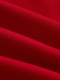 Red Bow Halter Dress Female New Autumn Spice Girl Pleated Fashion Waist Show Thin Short Skirt Trend