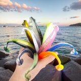 10Pcs 9cm T Tail Worm Soft Bait Plastic Fishing Soft Lure Paddle Tail Swim Baits for Bass Trout Freshwater Saltwater